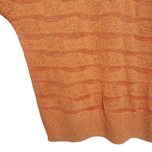 Chicos Orange Knit Dolman Sweater Top Oversize 582 - Picture 5 of 13